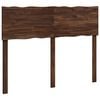 vidaXL Live Edge Headboard ROSTOCK Dark Brown 120 cm Solid Acacia Wood