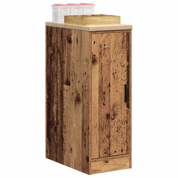 vidaXL Garage Storage Cabinet Old Wood 30x51x85 cm Solid Wood Pine