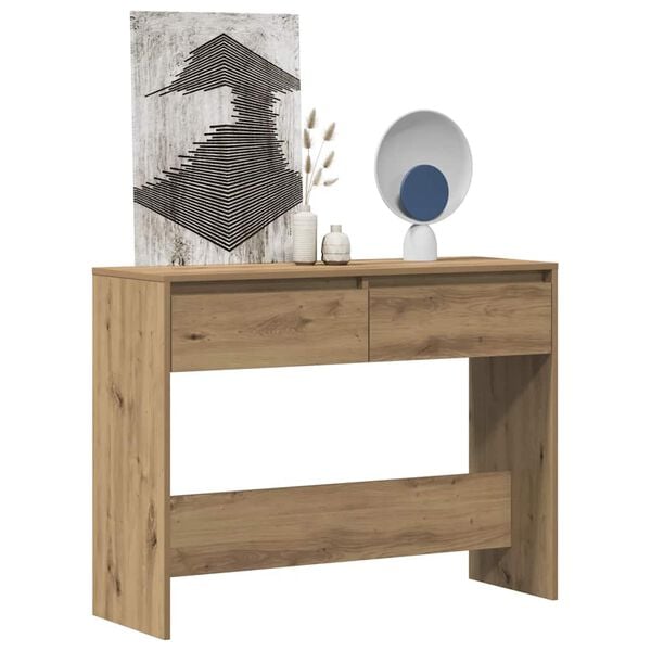 vidaXL Console Table Artisan Oak 100x35x76.5 cm Engineered Wood