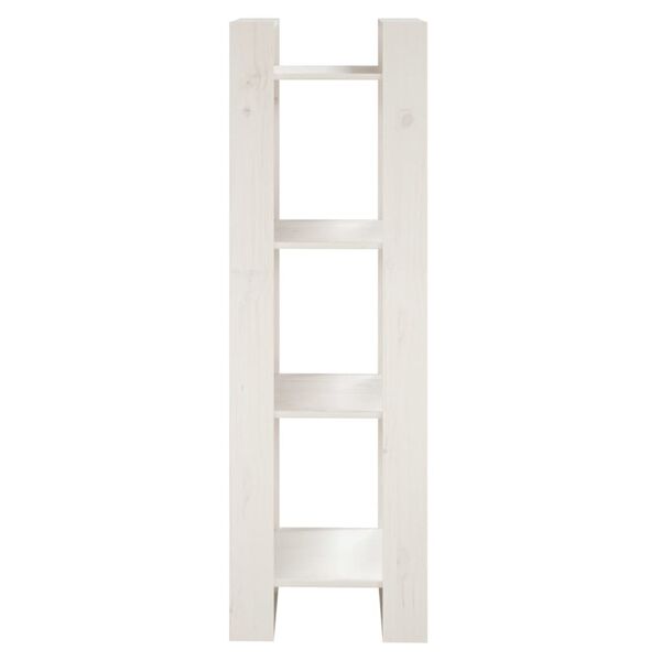 vidaXL Book Cabinet/Room Divider White 41x35x125 cm Solid Wood Pine