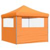 vidaXL Party Tent Folding Orange 292 x 292 x 315 cm Oxford Fabric