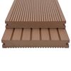 vidaXL Decking Board 4 pcs Light Brown WPC