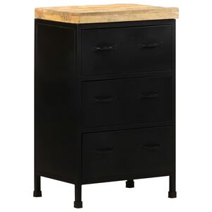 vidaXL Sideboard 47x35x76 cm Rough Mango Wood