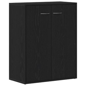 vidaXL Sideboard Black Oak 60x30x75 cm Engineered Wood