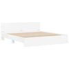 vidaXL Bed Frame Wall-mounted White 137 x 190 cm Engineered Wood