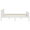 vidaXL Bed Frame without Mattress White Solid Wood Pine 160x200 cm