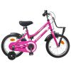 vidaXL Kids Bike 16 Inches for 4-6 Years Old Pink and Black