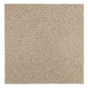 vidaXL Rug ZIZUR Beige 120x120 cm Jute Look Indoor and Outdoor