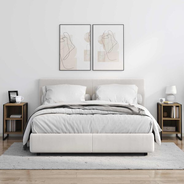 vidaXL Bedside Table Artisian Oak 39.5 x 30 x 50 cm Engineered Wood