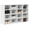 vidaXL Shoe Cabinet with Shelf White 103 x 30 x 67 cm Engineered Wood