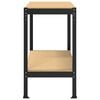 vidaXL Work Benches with Shelf Black 114 x 54 x 91 cm Engineered Wood