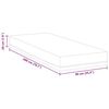 vidaXL Mattress White and Blue 90 x 200 cm Gel-Infused Foam