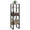 vidaXL 3-Tier Book Cabinet Sonoma Oak 40x30x105 cm Engineered Wood