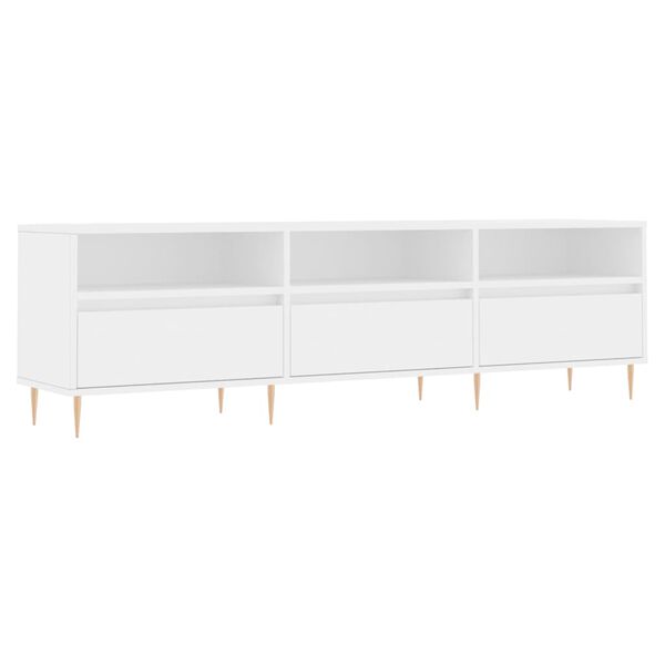 vidaXL TV Cabinet White 150x30x44.5 cm Engineered Wood