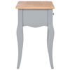vidaXL Nightstand Grey and Brown 40x30x50 cm Solid Pine Wood