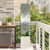 vidaXL Garden Privacy Screen Silver 32 x 150 cm Galvanised steel