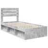 vidaXL Bed Frame Concerte Grey 100 x 200 cm Solid Pine Wood