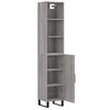 vidaXL Highboard Grey Sonoma 34.5x34x180 cm Engineered Wood