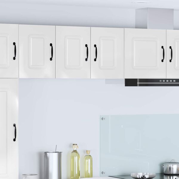 vidaXL Kitchen Cabinet Kalmar 2 pcs High Gloss White 30 x 31 x 40 cm