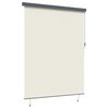 vidaXL Outdoor Roller Blind Striped Manual Cream 220 x 250 cm Fabric