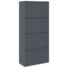 vidaXL Storage Cabinet 2 pcs Anthracite 90 x 40 x 200 cm Steel