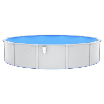 vidaXL Swimming Pool with Safety Ladder 550x120 cm