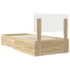 vidaXL Bed Frame with Drawer Sonoma Oak 100 x 200 cm Engineered Wood