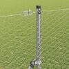 vidaXL Fence Post Silver 25 x 1.5 m (36 mm mesh) Steel