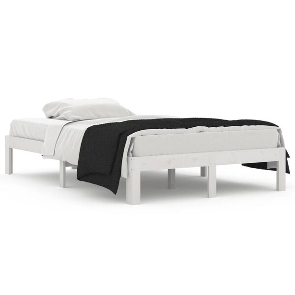 vidaXL Bed Frame without Mattress White 120x190cm Small Double