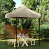 vidaXL Party Tent Folding Taupe 200 x 200 x 306 cm Oxford Fabric