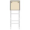 vidaXL 2-Tier Storage Rack over Toilet Cream 56x30x170 cm Iron