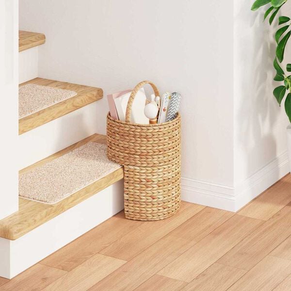 vidaXL Stair Basket Natural 28 x 26 x 47 cm Water hyacinth