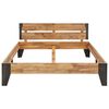 vidaXL Bed Frame without Mattress with Brushed Finish 120x200cm