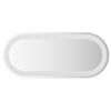 vidaXL LED Bathroom Mirror Transparent 70 x 30 cm Tempered Glass