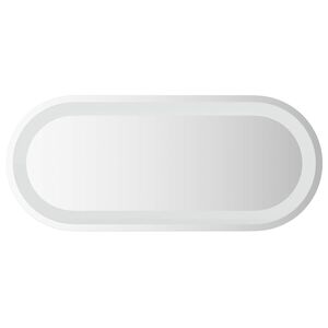 vidaXL LED Bathroom Mirror Transparent 70 x 30 cm Tempered Glass