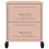vidaXL Bedside Cabinets 2 pcs Pink 36x39x43.5 cm Steel