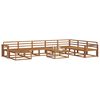 vidaXL Outdoor Sofa Set 9 pcs Natural Solid Acacia Wood