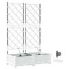 vidaXL Garden Planter 2 pcs White 80 x 40 x 126 cm PP