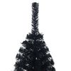 vidaXL Artificial Pre-lit Christmas Tree Black 120 cm PVC