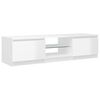 vidaXL TV Cabinet with LED Lights High Gloss White 140x40x36 cm