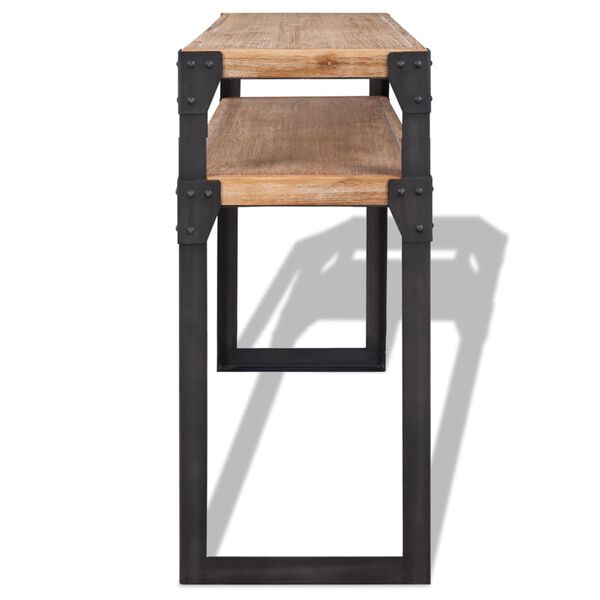 vidaXL Console Table Solid Acacia Wood 120x40x85 cm
