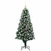 vidaXL Artificial Christmas Tree with 300 LEDs with Stand Green 180 cm
