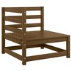 vidaXL 3 Piece Garden Lounge Set Honey Brown Solid Pinewood