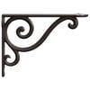 vidaXL Wall Shelf Brackets 12 pcs Antique Brown 12 x 14 x 3 cm Steel