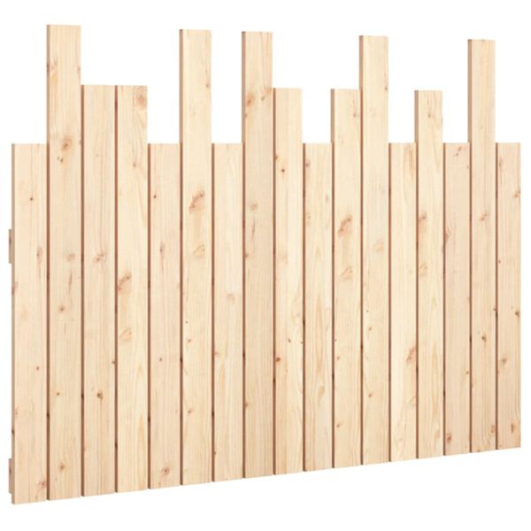 vidaXL Wall Headboard 108x3x80 cm Solid Wood Pine