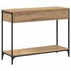 vidaXL Console Table Artisan Oak 100 x 34.5 x 75 cm Engineered wood