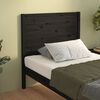vidaXL Bed Headboard Black 81x4x100 cm Solid Wood Pine