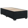 vidaXL Bed Frame without Mattress Black&nbsp;Single&nbsp;Velvet