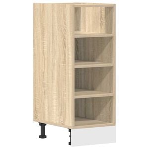 vidaXL Bottom Cabinet Riga Sonoma Oak 30x44.5x81.5 cm Engineered Wood