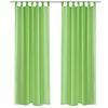 Apple Green Sheer Curtain 140 x 175 cm 2 pcs
